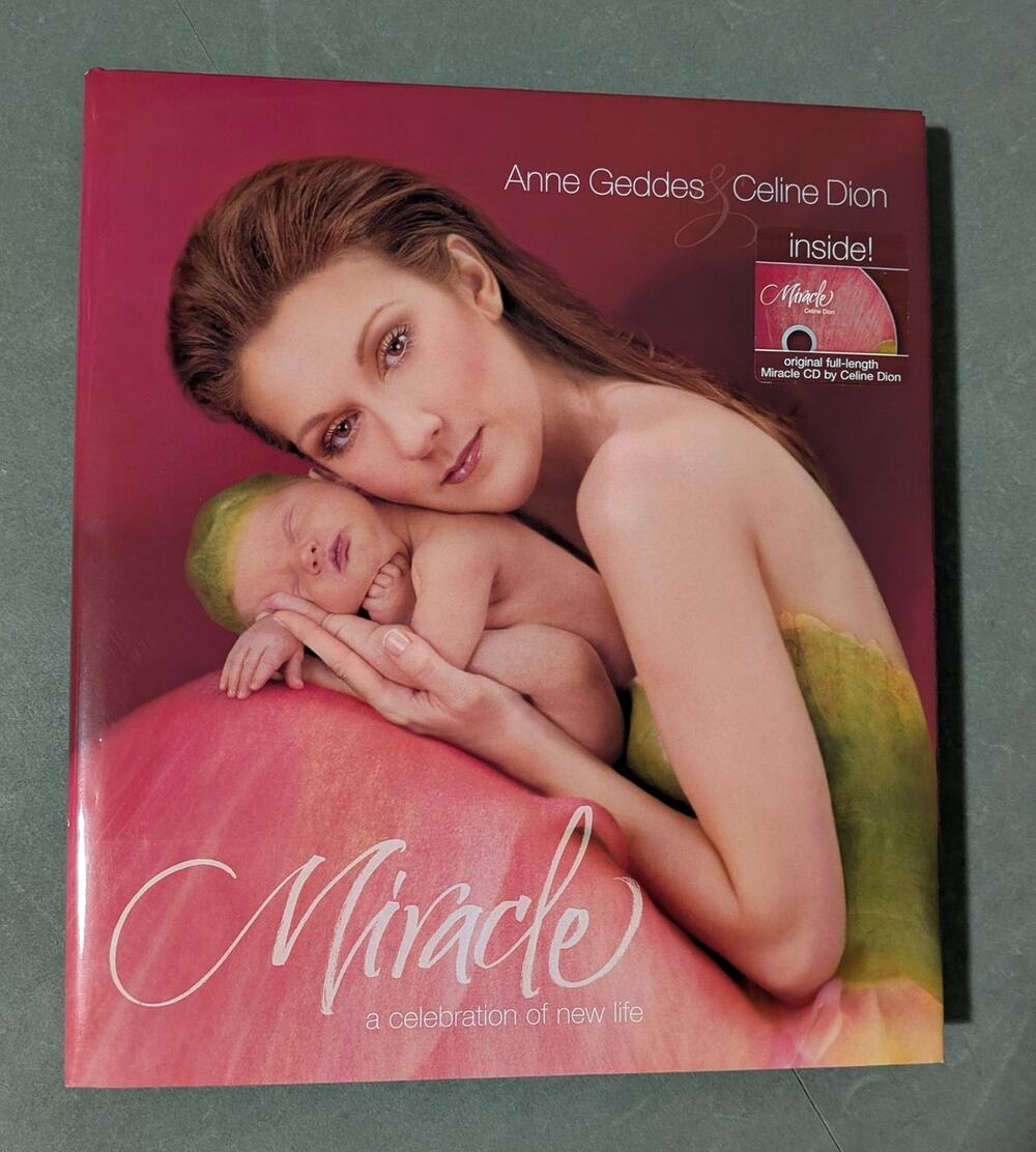 Miracle A Celebration of New Life Book Anne Geddes Celine Dion CD DVD 2004